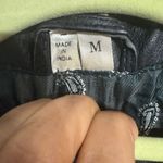 Vintage Black Leather Fringe Crop Moto Jacket Sz M Size M Photo 4