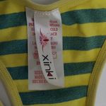 XINKI ONE SIZE YELLOW BLUE NEON COMPRESSION STYLE WORKOUT TANK TOP Photo 4