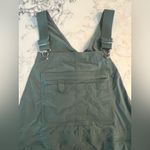 Duluth Trading Heirloom Carpenter Overalls Shorts Cargo Green Women’s XL EUC Photo 1