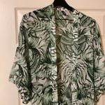 H&M NWOT tropical palm sheer maxi beach kimono, size M/L Photo 3