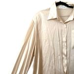 THE FRANKIE SHOP Ivory Satin Oversized Button Down‎ M/L White Size M Photo 2
