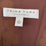 Trina Turk brown yellow V Neck empire waist tank Photo 6