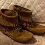Minnetonka  fringe double bootie western bo… Photo 2