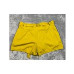 Loft  Belted Shorts High Waist‎ Casual Everyday Yellow Size L Photo 3