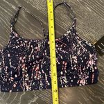 Ideology Women's Splatter Sports Bra Indigo Sea Small Yoga Pilates Activewear Photo 4