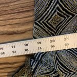 Papell Boutique Vintage 90s Evening Silk Beaded Top S Black Gold Holiday Glam Photo 12