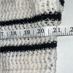 Boutique Striped Grey Black Striped Round Neck Loose Knit Sweater Women’s Size Small Photo 6