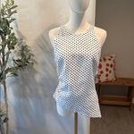 Reformation Reese Black White Polka Dot Top New! Photo 6