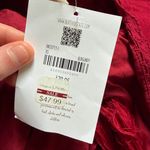 Altar'd State NWT Altar’d State Midi Ruffle Dress in Burgundy Red Size XS Holiday Party Guest Photo 11