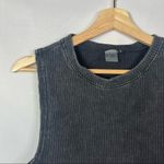 Cara Loren Active Faded Black Ribbed Crop Athletic Tank Top M Size M Photo 3