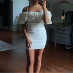 DO+BE  White Ruffle Sleeve Mini Dress - Large‎ NWT Photo 9