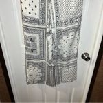 fab'rik Fab’rik White/Black Boho Print Lightweight Wide Leg Pants size Small Photo 5
