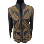 Pendleton Sweater Womens Small Gray Cardigan Full Zip Wool Acrylic Jacket VTG Photo 5