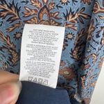 CAbi  Provincial Tunic Dress Small Blue Floral Long Sleeve Boho Fall Office Flowy Photo 7