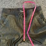 NWT Level99 Linen and stencil Jogger Pants Sz L Green Size L Photo 5
