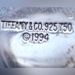 Tiffany & Co. 1994 Vintage Locks Heart Necklace Pendant 18k Sterling 34” Vintage Photo 4