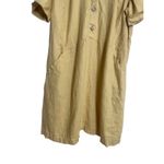 J. Jill Love Linen Yellow Shirt Dress 100% Linen Lagenlook Womans XL Tall Photo 3