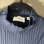 Cyrus  ribbed slate blue tank sweater rayon large Photo 1
