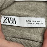ZARA : Corset Style Mock Neck Ribbed Long Sleeve Top Photo 2