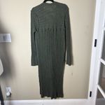 Anthropologie PILCRO Olive Green Distressed Ribbed Duster Sweater Size Medium Photo 6