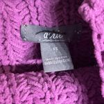 Aerie Purple Chunky Knit Oversized Sweater Sz XS Photo 3