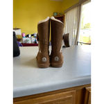 BEARPAW Women's Suede Winter Boots Brown/Cream Size 8 Photo 3