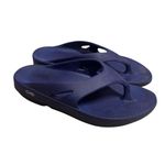 OOFOS OOriginal Recovery Sandal Flip Flops Navy Comfort Summer US Men 7 Women 9 Blue Photo 2