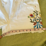 ZARA White  embroidered floral shorts size 2 NWOT Photo 7