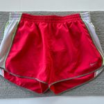 Nike Coral Red Lime Yellow Dri Fit Running Shorts Size Large Photo 0