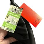 Badgley Mischka Black Vegan Leather Pleated Shoulder Bag with Silver Hardware Photo 3