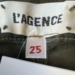 L'Agence L’Agence Betty Denim Shorts Womens Size 25 Olive Green Photo 1