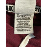 PINK Victoria's Secret Cropped Hooded Sweatshirt Size Large Hoodie Maroon Red Photo 1