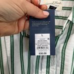 Universal Threads Universal Thread Green White Striped Cotton Midi Dress Size Large NWT Photo 6