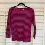 Vineyard Vines Pink And Blue Stripe Top Size Medium Photo 1