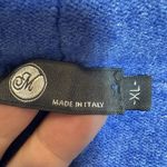 Made In Italy Wool Angora Blend Oversized Sweater Tunic XL Boxy Lagenlook Boho Blue Photo 4