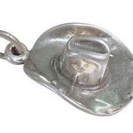Sterling Silver  Cowboy Hats Charm or Pendant Photo 0