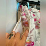 Banana Republic  Watercolor Linen Blend Wrap Pencil Skirt Pockets Size 12 Large Photo 5