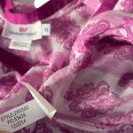 Vineyard Vines Swimsuit Cover Up Size XS Pink Tassel Tunic Top Floral Resortwear Photo 7