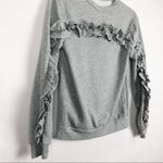 Endless Rose  Ruffled Heathered Gray Pullover Sweater Size XS Photo 7