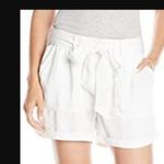 Lucky Brand White Tencel Belted Shorts Photo 5