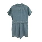Show Me Your Mumu  Outlaw Romper Denim‎ Zip Front Belted Blue Size XL Photo 8