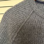 Women's Classic grey sweater, round neck, Size S Extra Fine Merino Wool Nylon Gray Photo 4