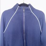 Spanx  AirEssentials Pique Full Zip Track Suit Set Blue Size L Photo 3