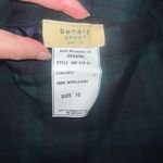 Harvé Benard Harve Bernard Sport vintage 10P Women's Plaid Trousers - navy blue and Green Photo 3