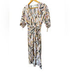 Ba&sh NWT Tabb printed Crepe Midi Wrap Robe Tabby Dress Size XS Photo 4