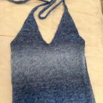 Princess Polly blue halter knit mini dress Photo 3