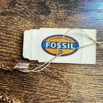 Fossil NWT Rose Gold Tone Gray Faceted Pendant 23” Necklace Photo 5