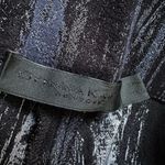 Donna Karan  Stretchy Pants Pullon Artsy Abstract Blue Black Size 2 Y2K Photo 4