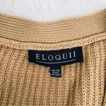 Eloquii  Tan Cropped Cutout‎ Cardigan Sweater Ribbed Button Front Size 18 20 Photo 4