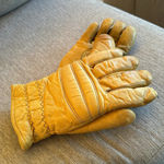 None Super cool yellow real leather gloves Photo 9